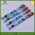 Wholesale Festival Plastic Button Woven Wristband/Custom Woven Bracelet for Event